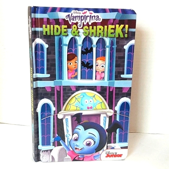 DISNEY JUNIOR VAMPIRINA HIDE & SHRIEK HARDCOVER SPOOKY FUN STORYTIME BOOK NWOT - Picture 1 of 9